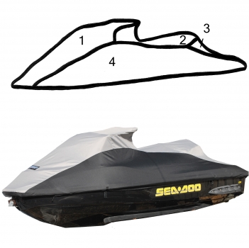 SBT Custom Vented Storage Cover for Sea-Doo 260 RXT iS RXT-X aS GTX Ltd iS GTX S GTX S 155 - 111WS118-VC