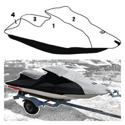 SBT Custom Vented Storage Cover for Kawasaki 2000-2003 1100 STX DI/ 99-2006 900 STX 02-2005 1200 STX-R - 111WS200-VC