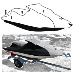 SBT Custom Vented Storage Cover for Kawasaki 1995-1997 750 ZXI/ 1995-1997 900 ZXI/ 1996-2003 1100 ZXI - 111WS201-VC