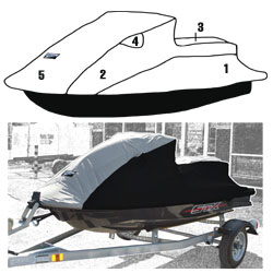 SBT Custom Vented Storage Cover for Kawasaki STX12F/STX15F/STX 2003-2012 - 111WS202-VC