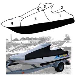 SBT Custom Vented Storage Cover for Yamaha 1990-1997 Wave Runner III - 111WS406-VC