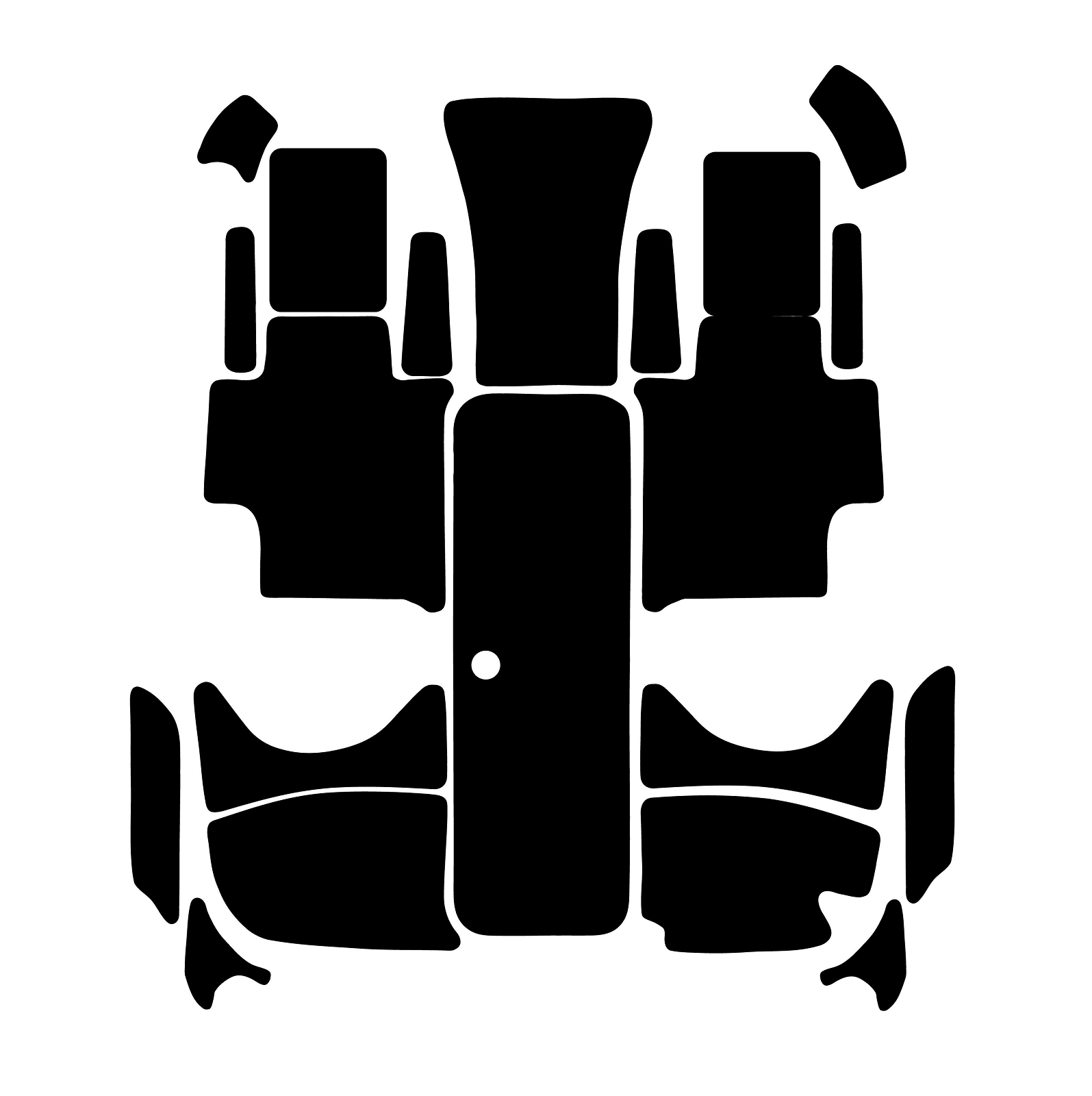 SBT Interior Traction Mat Kit for Sea-Doo Speedster /Speedster 1600 240 ER 2000-2004 - 130BT812Int
