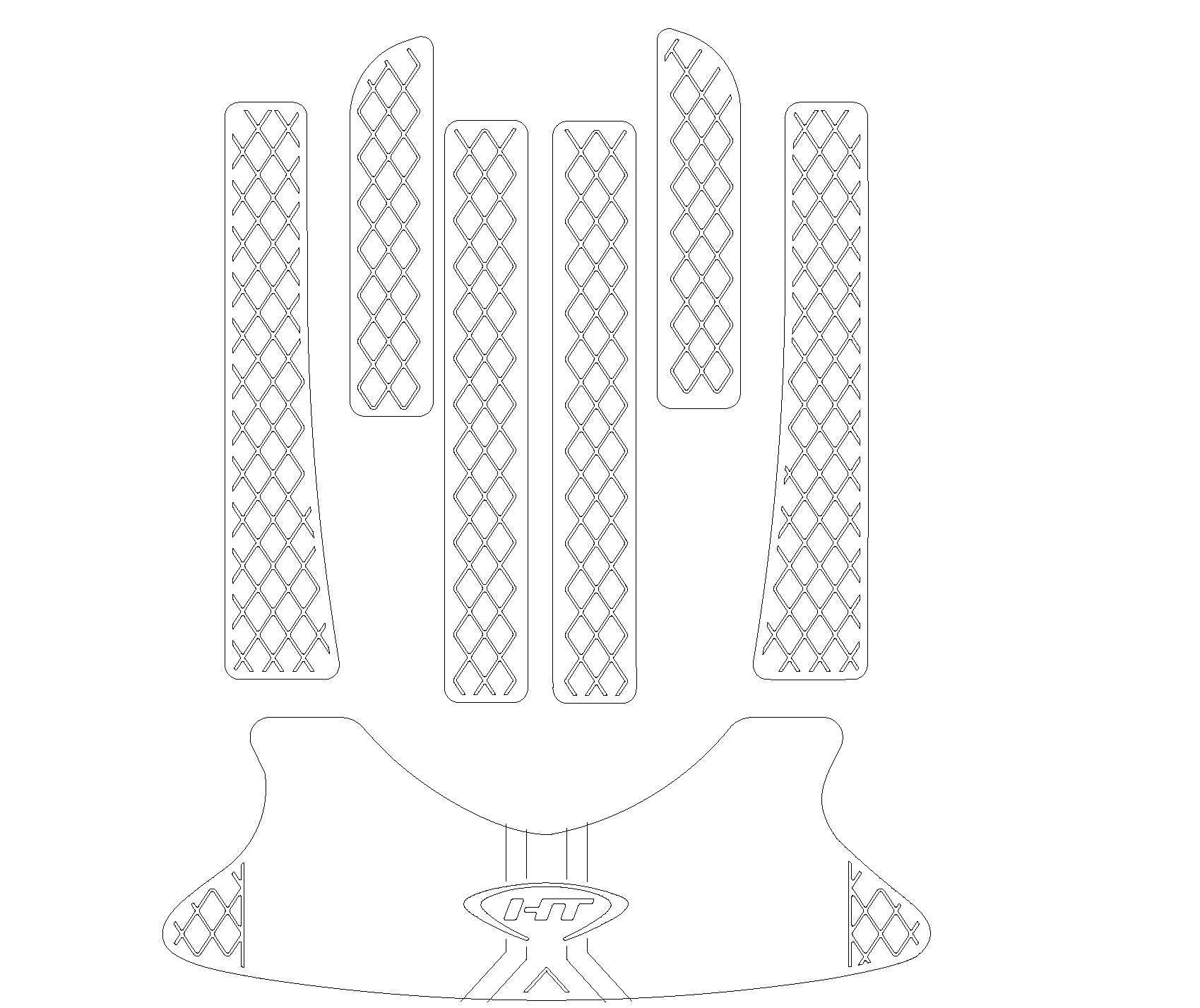 SBT Pro Series Knurled Mats 1100 STX DI 00-02/All STX 01-19 - PR64
