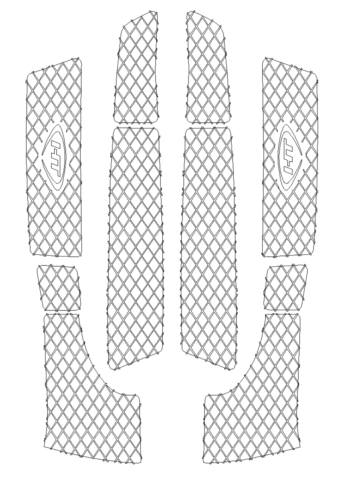 SBT Pro Series Knurled Mat Wave Venture 700 /Wave Venture 1100 /Wave Venture 760 /XL700/760/1200 - PR78