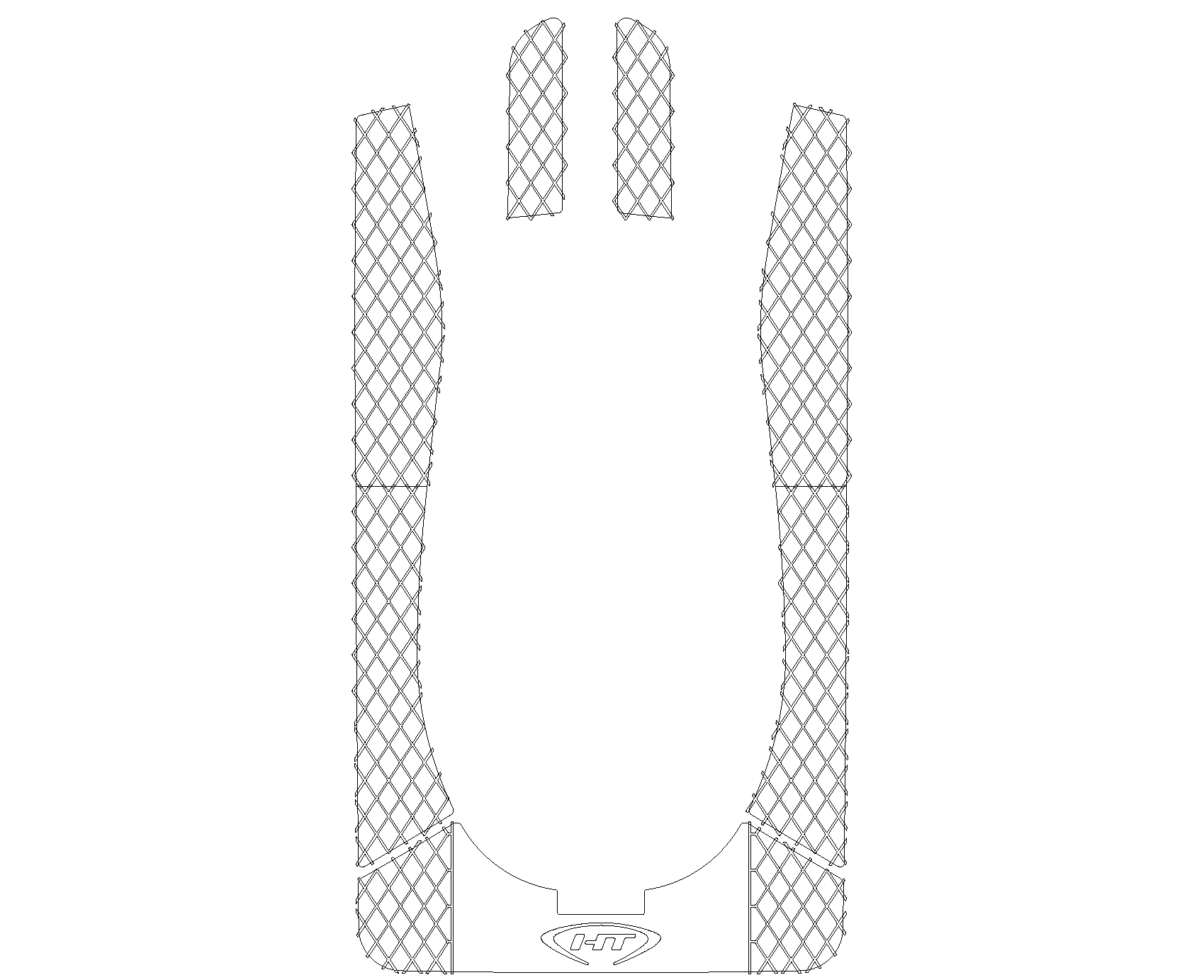 SBT Pro Series Knurled Traction Mat Kit Sea-Doo XP 1997-2004 - PR84