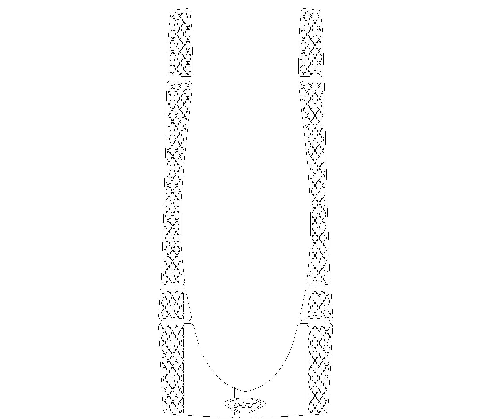 SBT Pro Series Knurled Traction Mats for Sea-Doo RXP 2004 2005 - PR89