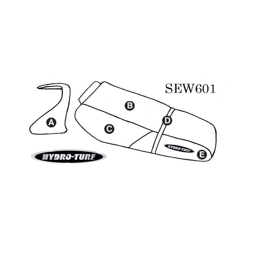 SBT Seat Cover for Kawasaki ZXi 1100 (98-03) W/Cowling Cover - SEW601