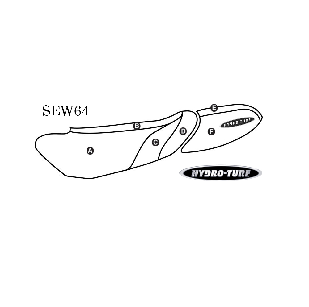 SBT Seat Cover for Kawasaki 1100 STX DI (00-02) / 900 STX (01-02) - SEW64
