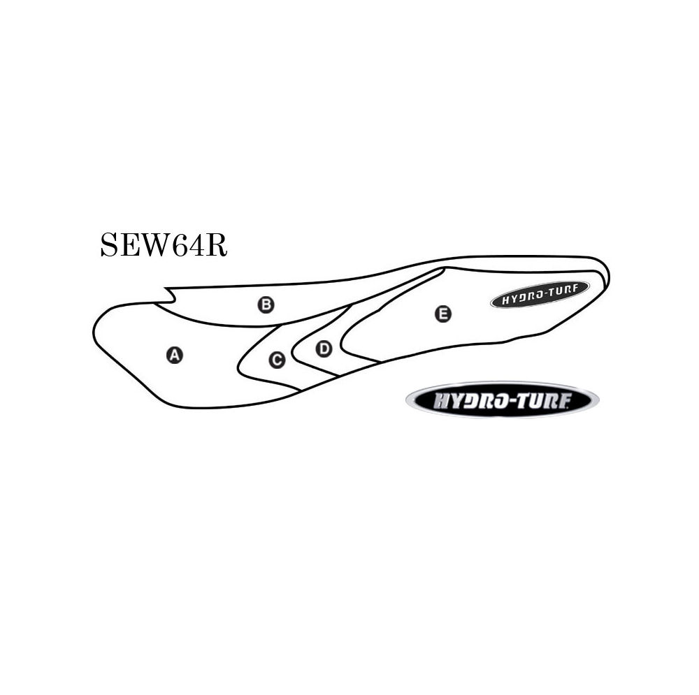 SBT Seat Cover for Kawasaki 1200 STX-R 02-05/STX 03-05/900 STX 06/STX 12-13 - SEW64R