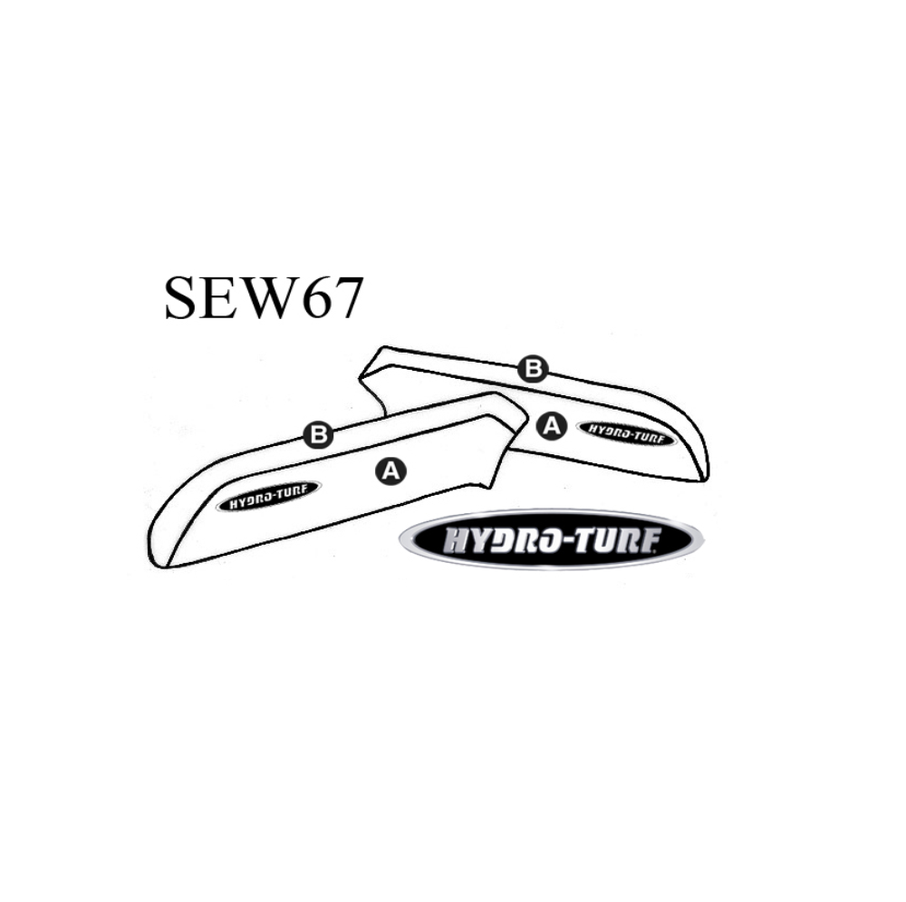 SBT Seat Cover for Kawasaki 750 SX Side Covers only (no plastic components) - SEW67
