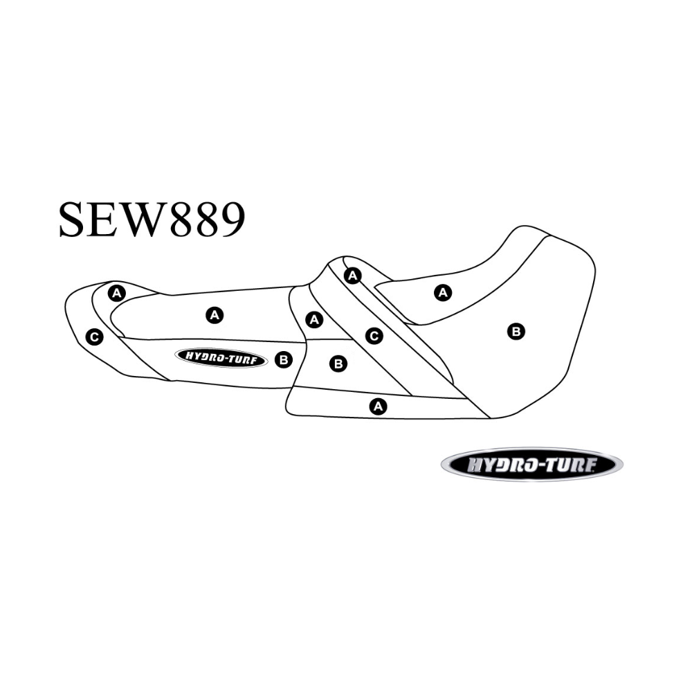 SBT Seat Cover for Sea-Doo GTI SE 130 170 / GTI 90 130 / GTR 230 (20) - SEW889