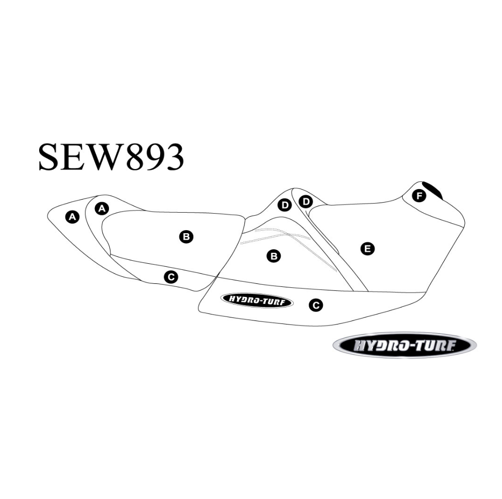 SBT Seat Cover for Sea-Doo RXT 230, RXT-X 300 Wake Pro 230 (18) - SEW893