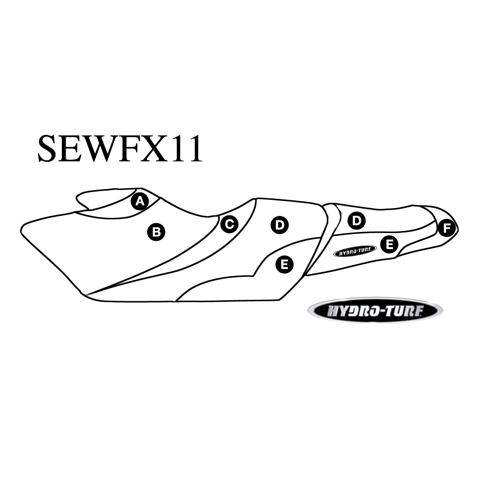 SBT Seat Cover for Yamaha FX HO FX SHO (12-16) / FX SVHO (14-16) - SEWFX11