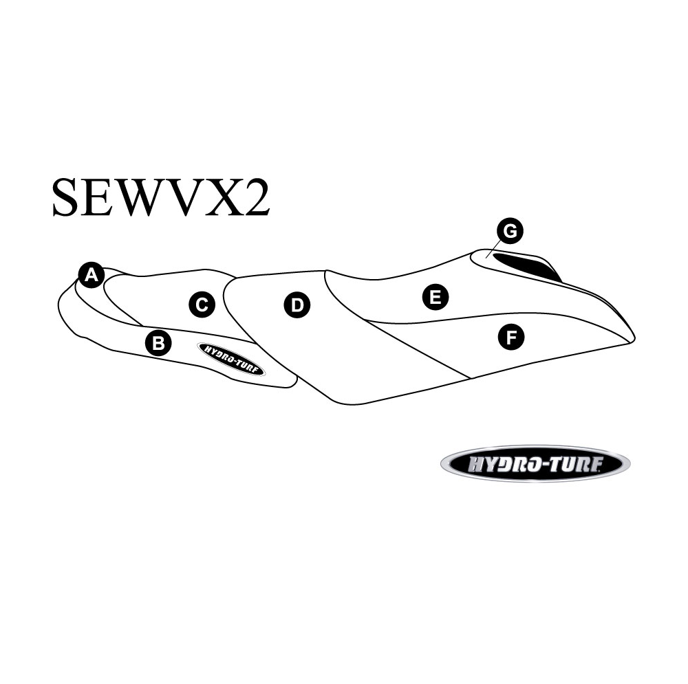 SBT Seat Cover for Yamaha VX, VXS, VX Deluxe 2015-2020 - SEWVX2