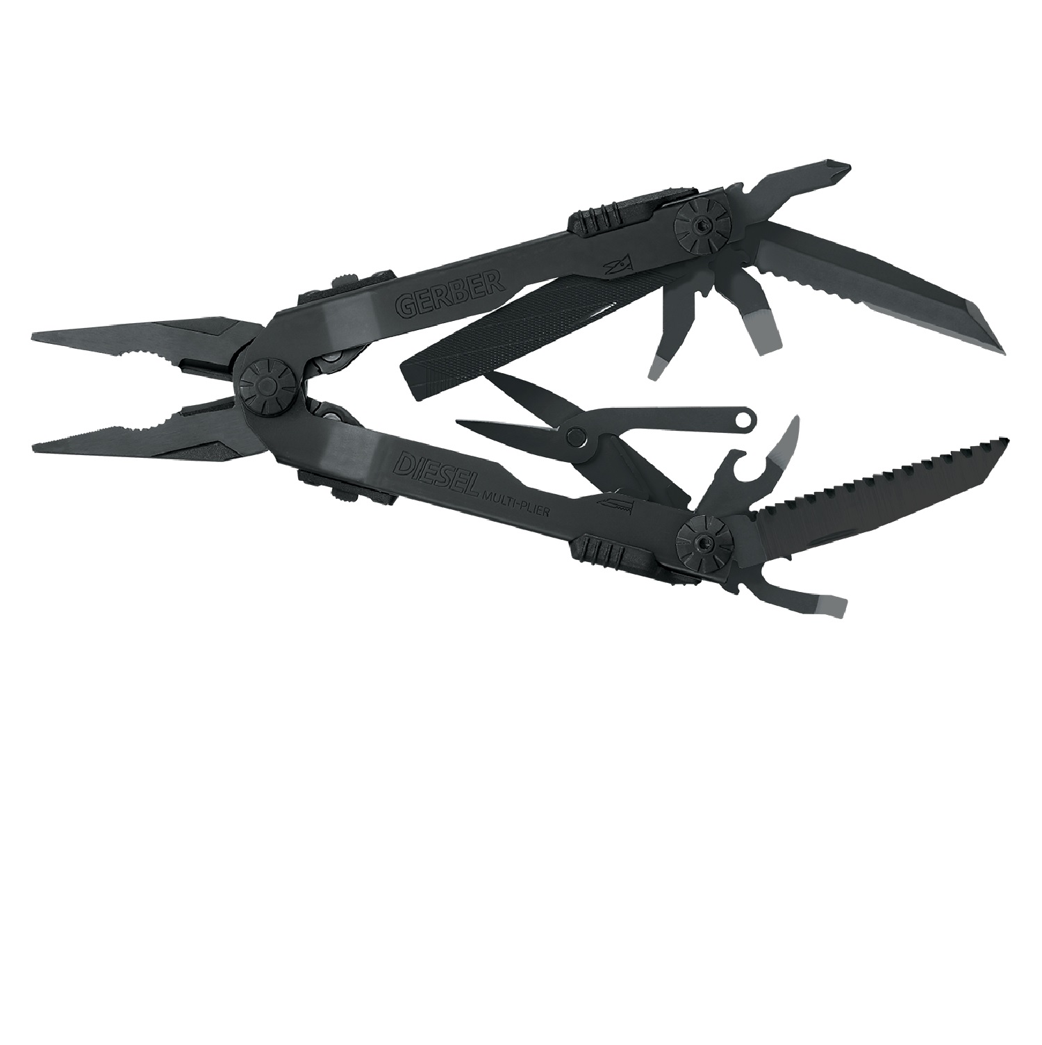 Gerber Black Diesel Multi-Plier with 15 Tools