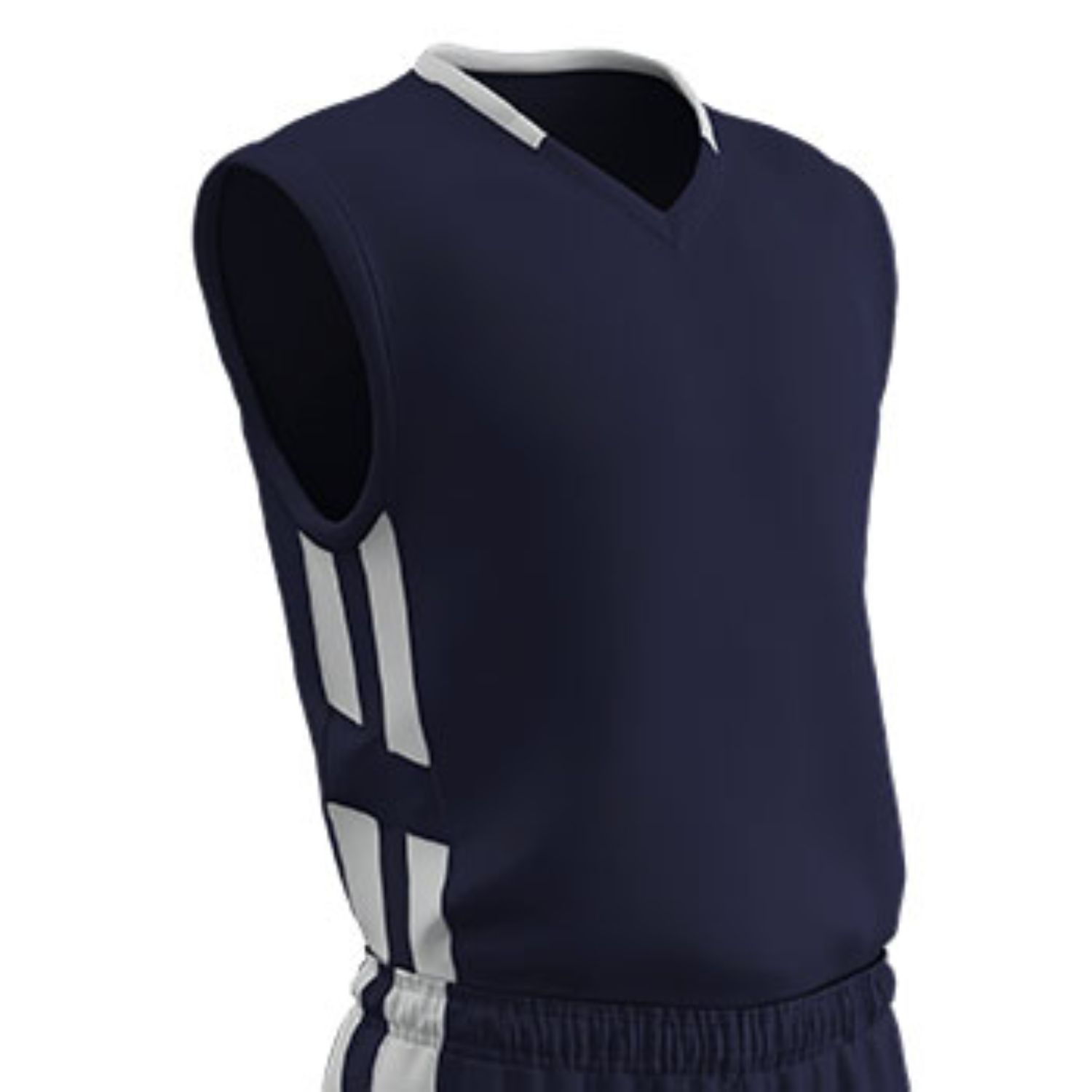 Champro Adult Muscle Basketball Jersey Navy White Small Champro Adult Muscle Basketball Jersey Navy White Small