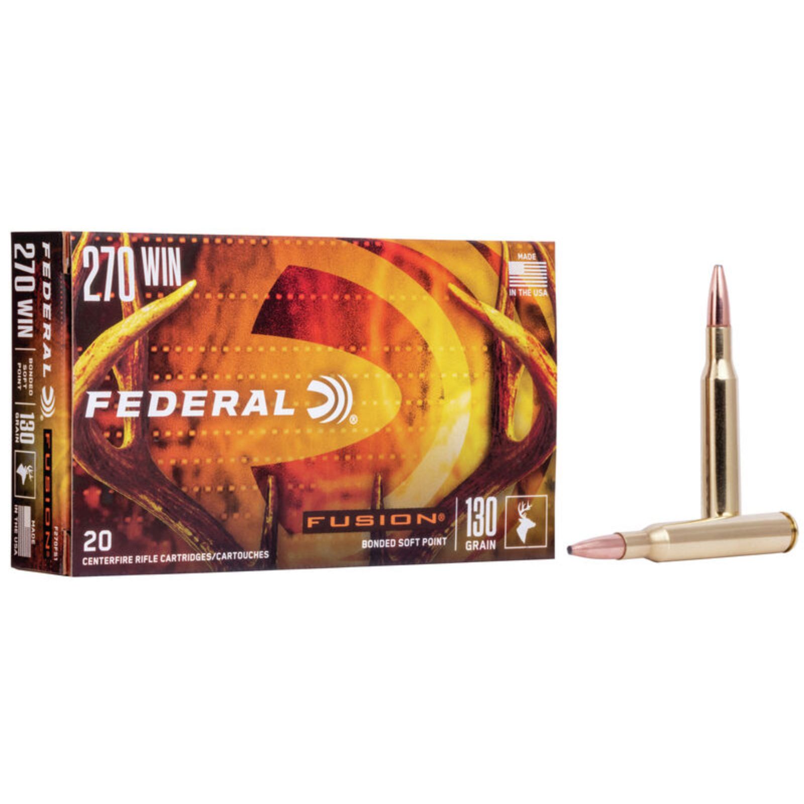 Federal Fusion 270 Winchester 130 Grain 20 Count