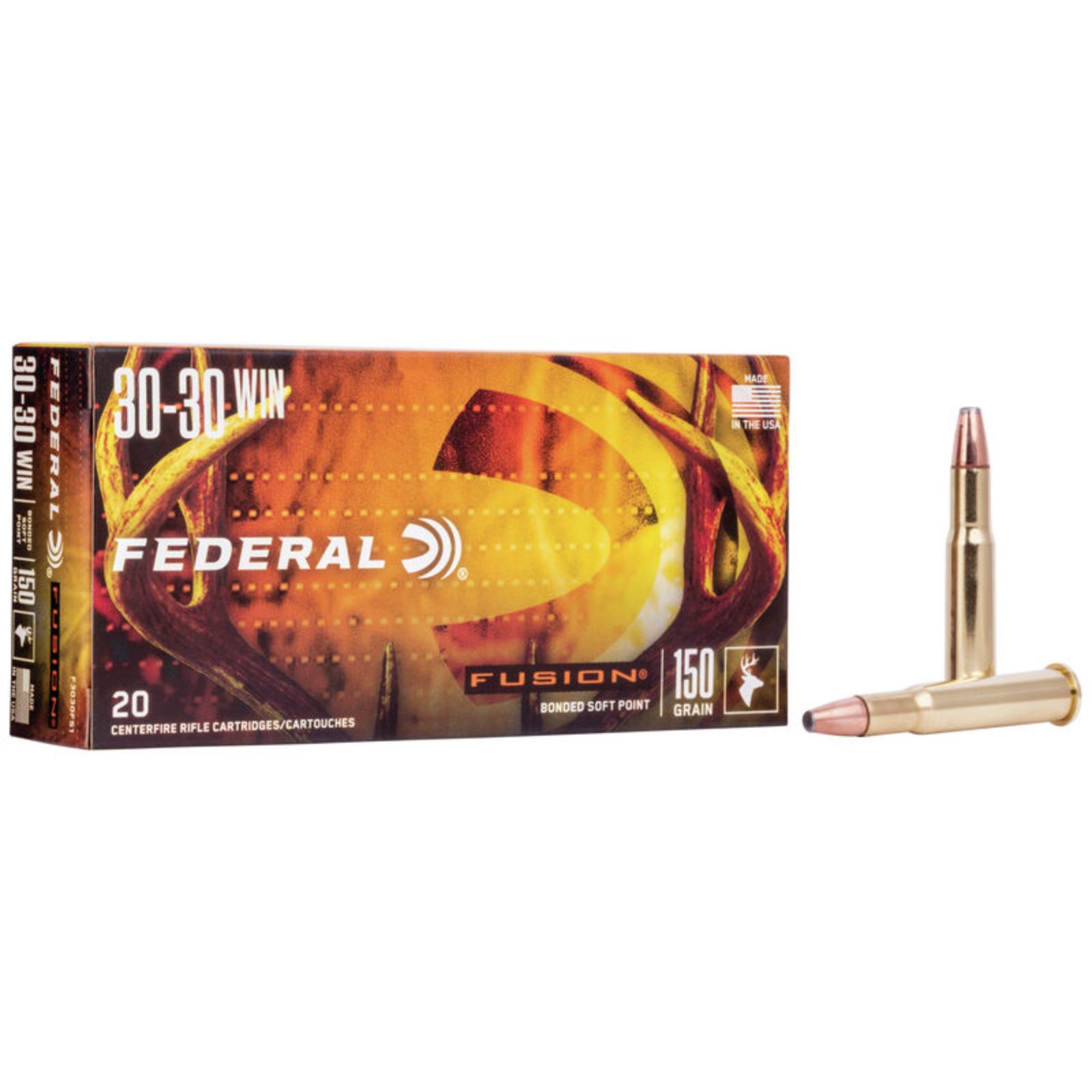 Federal Fusion 30-30 Winchester 150 Grain 20 Count