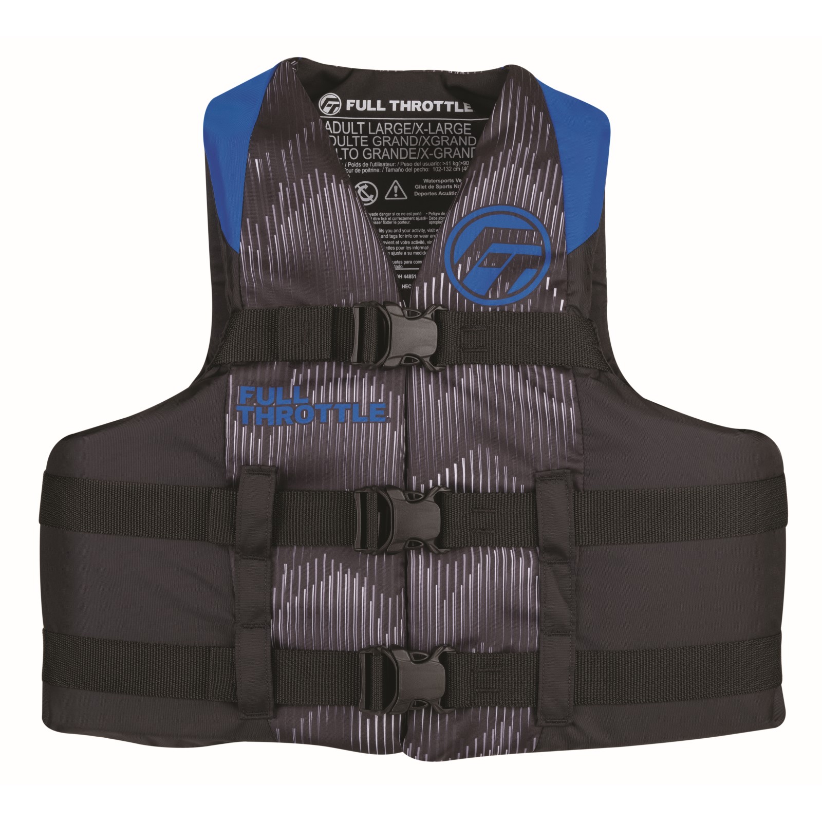 Full Throttle Adult Nylon Life Jacket 4XL 7XL Blue Full Throttle Adult Nylon Life Jacket 4XL 7XL Blue