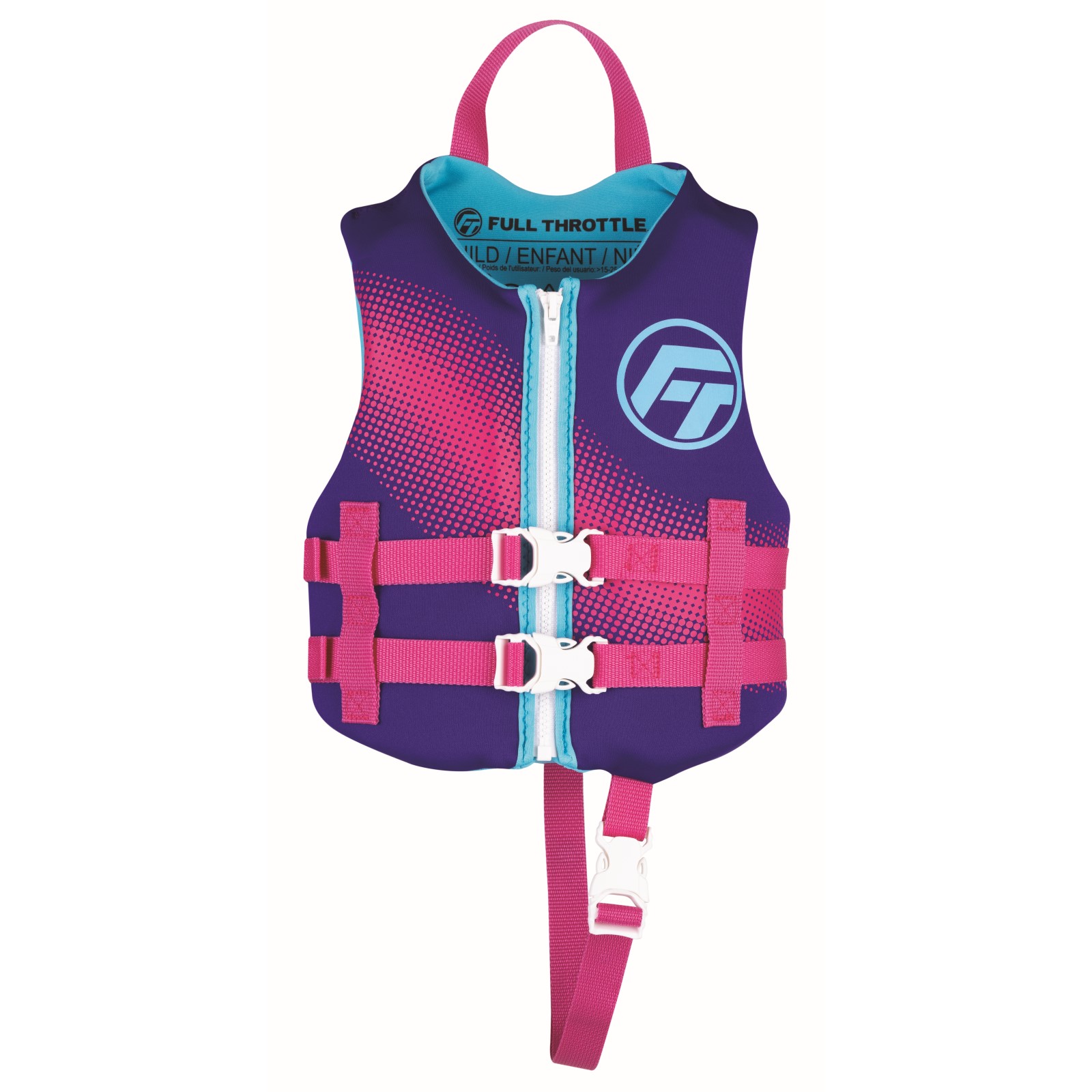 Full Throttle Child Rapid-Dry Life Jacket Purple Full Throttle Child Rapid-Dry Life Jacket Purple