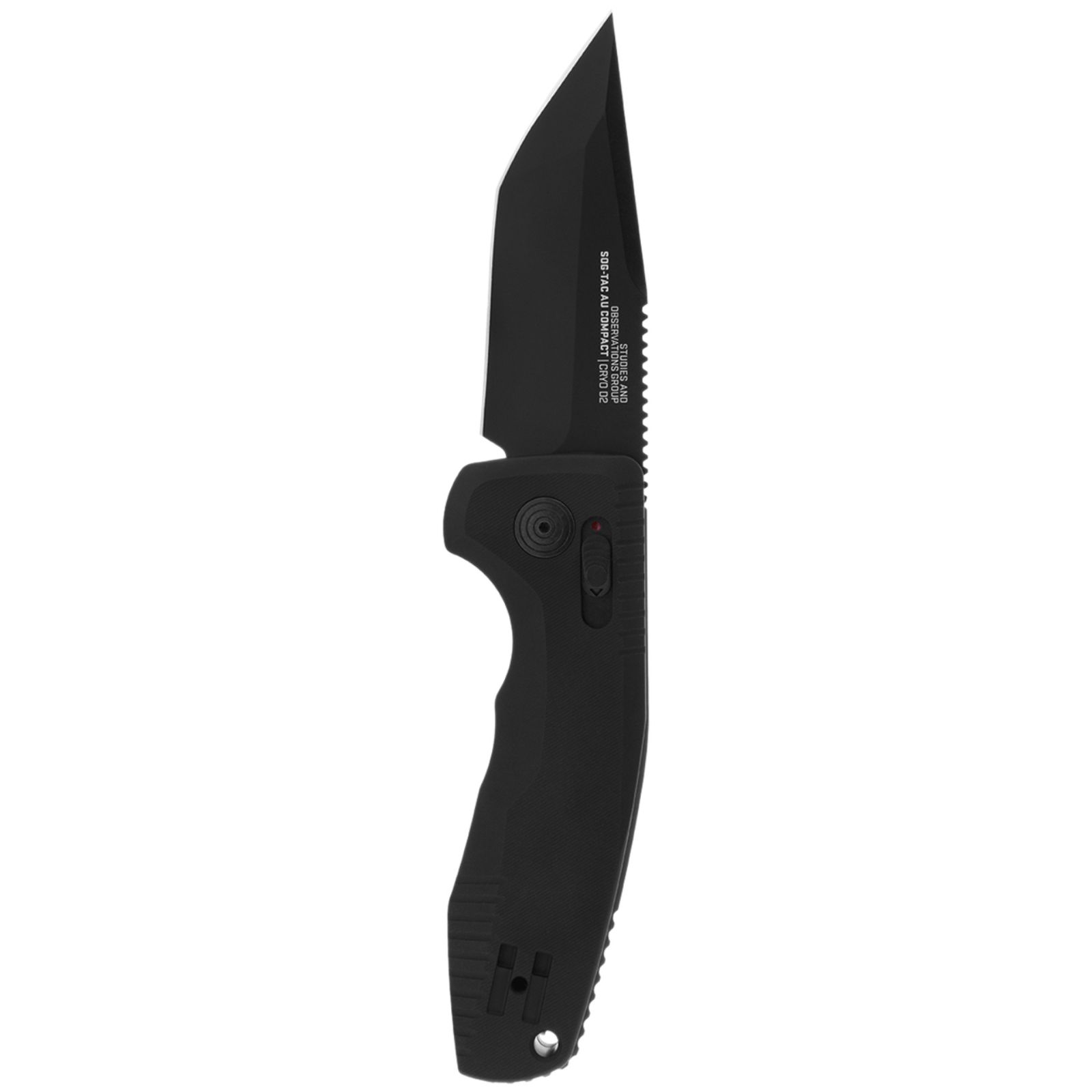 SOG-TAC AU Compact Black Tanto Straight Edge