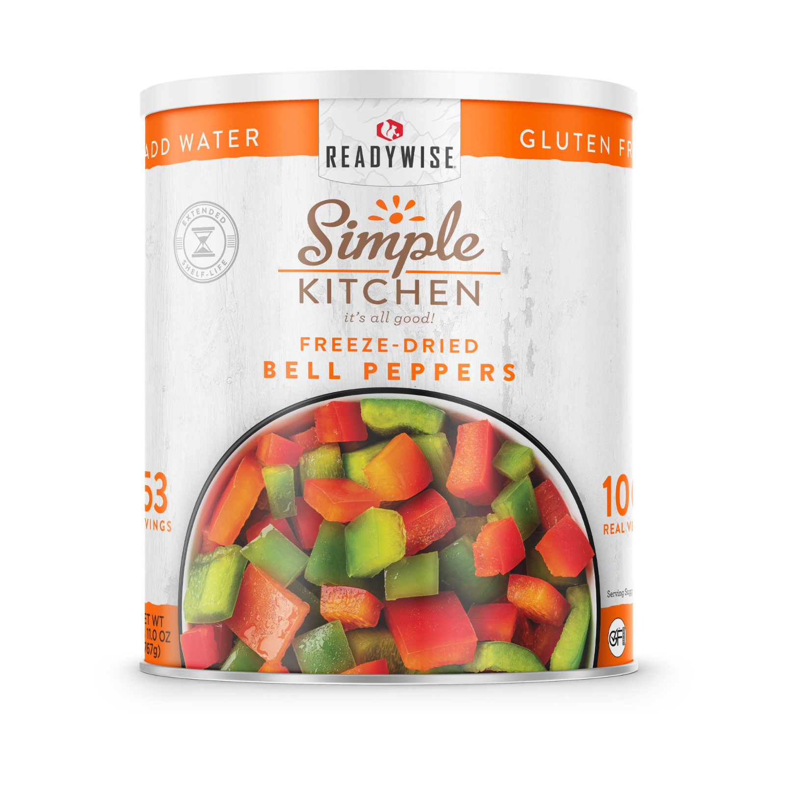 ReadyWise Simple Kitchen Dehydrated Red Green Bell Peppers