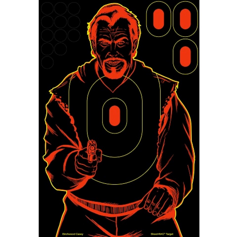 Birchwood Casey Shoot-N-C Bad Guy 12X18 Silhouette Tgt 12Pk