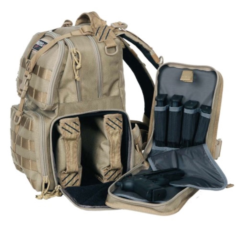 G.P.S. Tactical Range Backpack Tan GPS-T1612BPT
