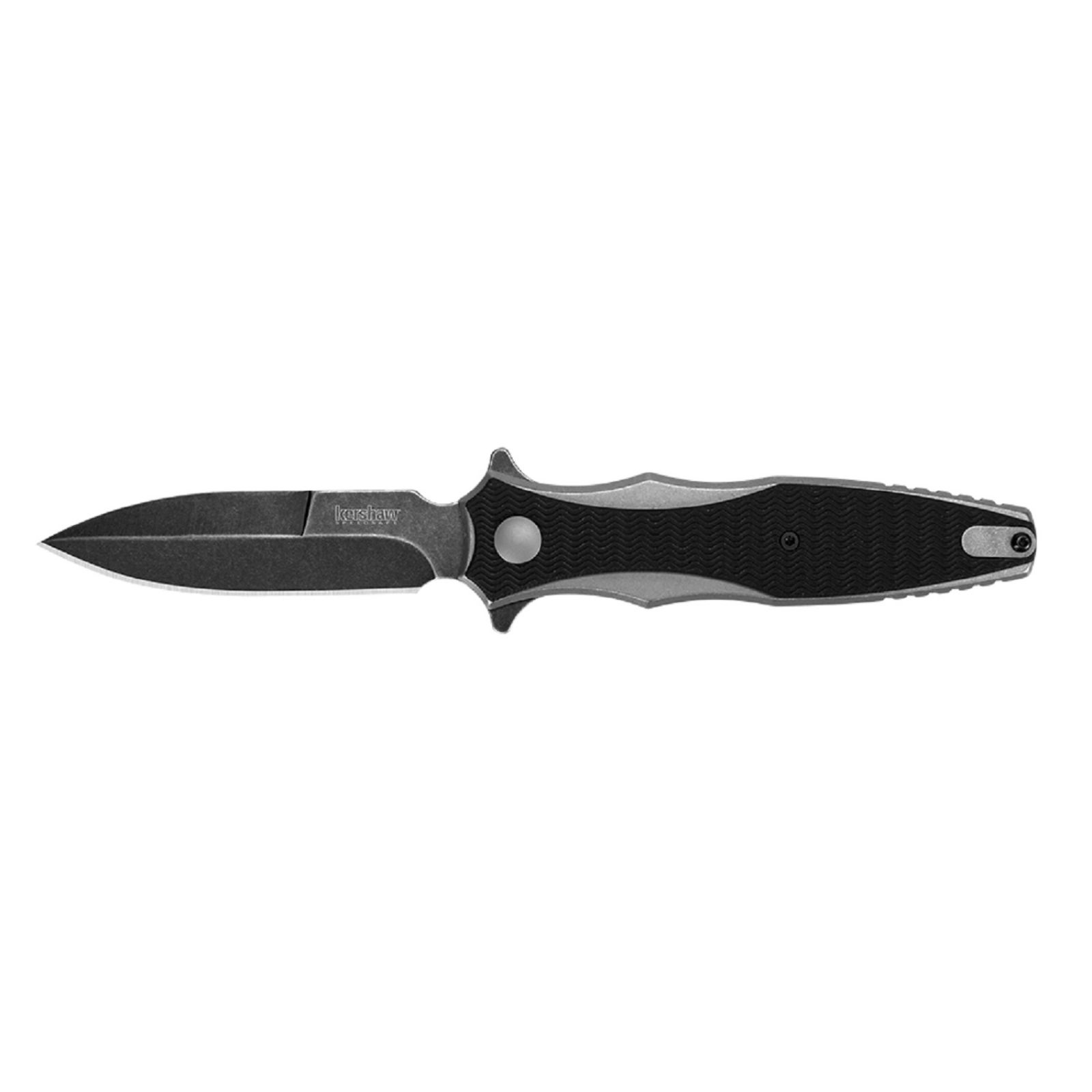 Kershaw Decimus Assisted 3.25 in Blackwash Plain GFN Handle Kershaw Decimus Assisted 3.25 in Blackwash Plain GFN Handle
