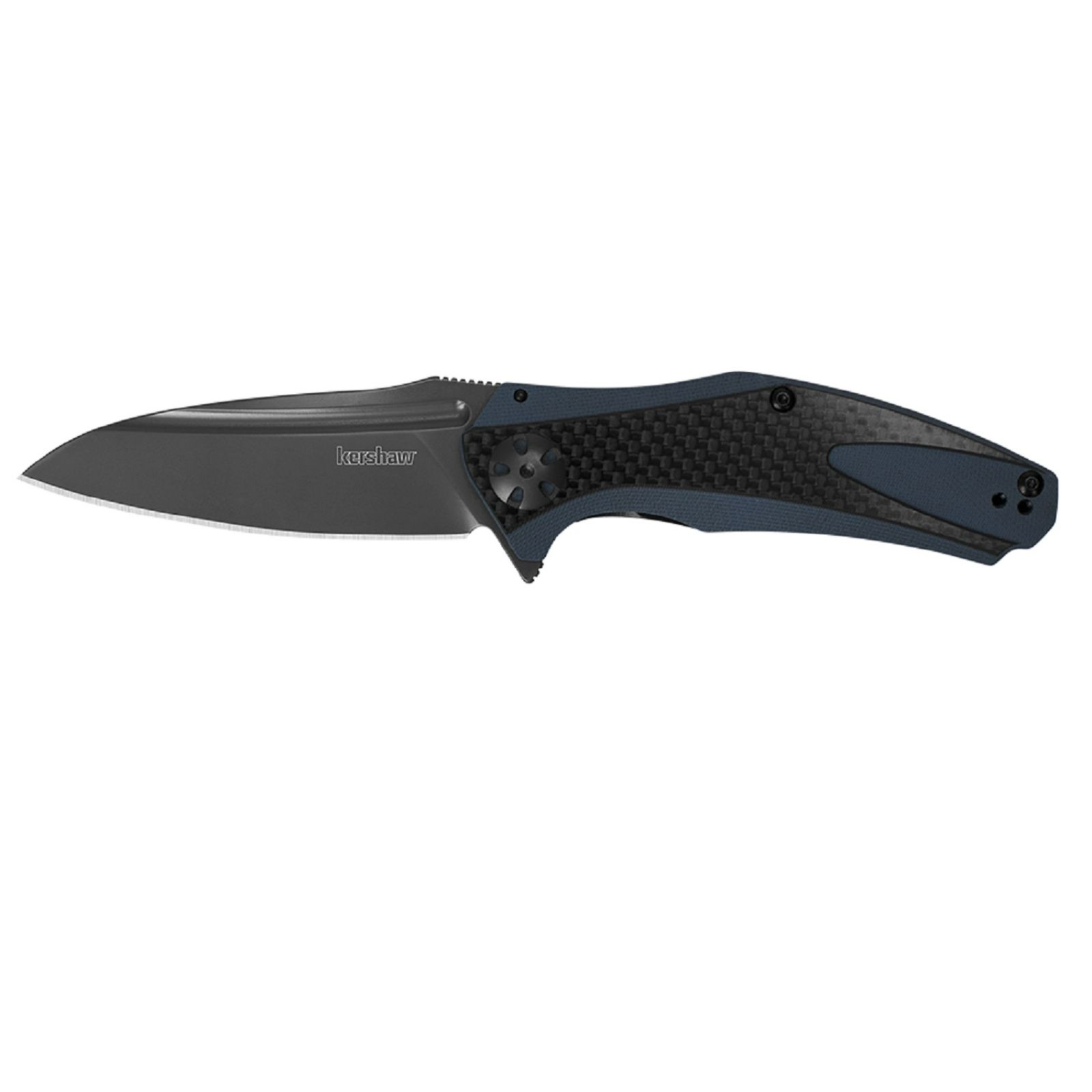 Kershaw Natrix Assisted 3.25 in Plain Carbon Fiber-G-10 Hndl