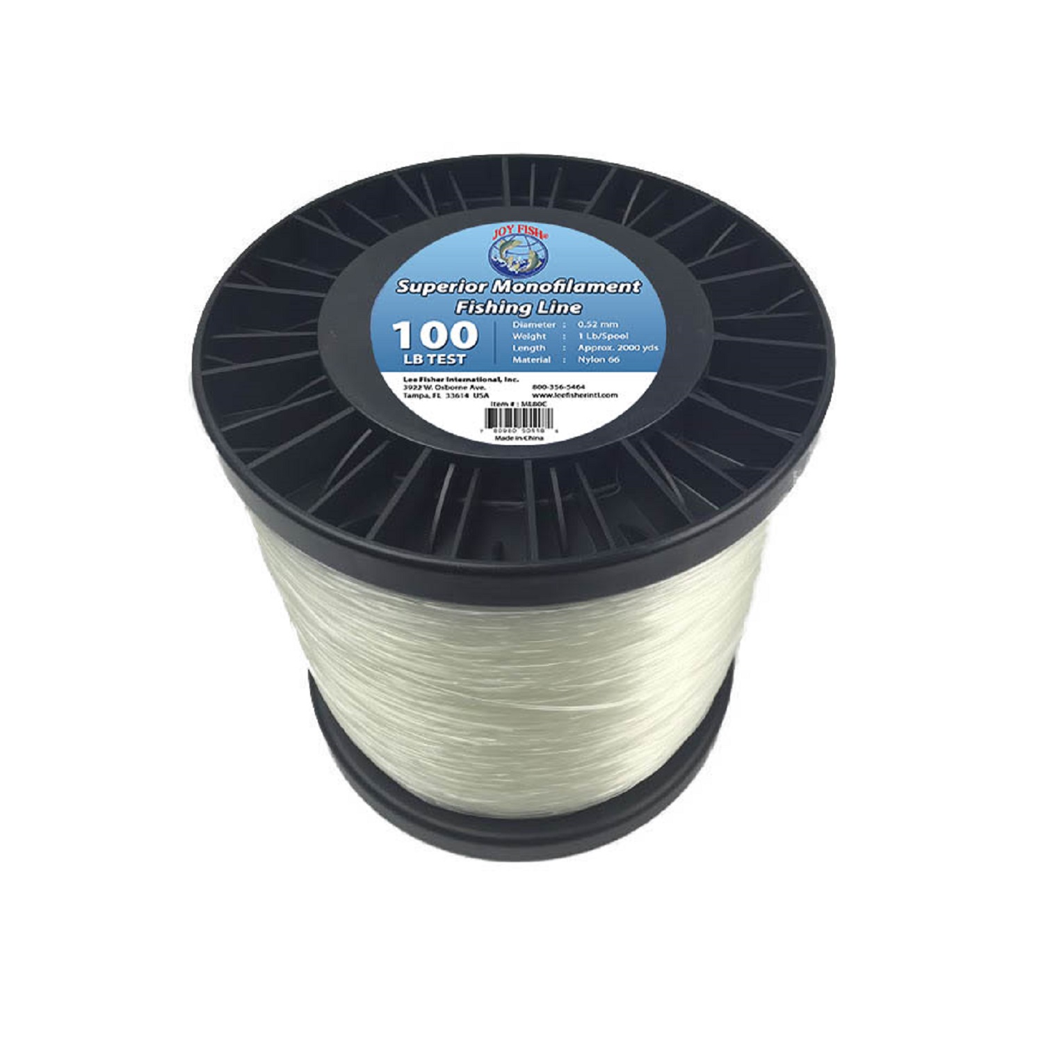 Joy Fish 5 Lb Spool Monofilament Fishing Line-100Lb Clear Joy Fish 5 Lb Spool Monofilament Fishing Line-100Lb Clear