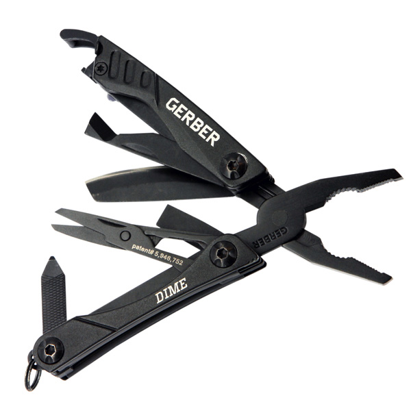 Gerber Dime Multi-Tool Black Body with 10 Tools