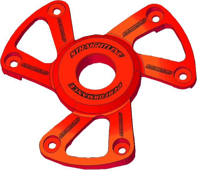 STRAIGHTLINE P22 Clutch Cover POLARIS P22 CLUTCH COVER ANODIZED RED - 123-172