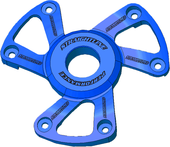 STRAIGHTLINE P22 Clutch Cover POLARIS P22 CLUTCH COVER ANODIZED BLUE - 123-173