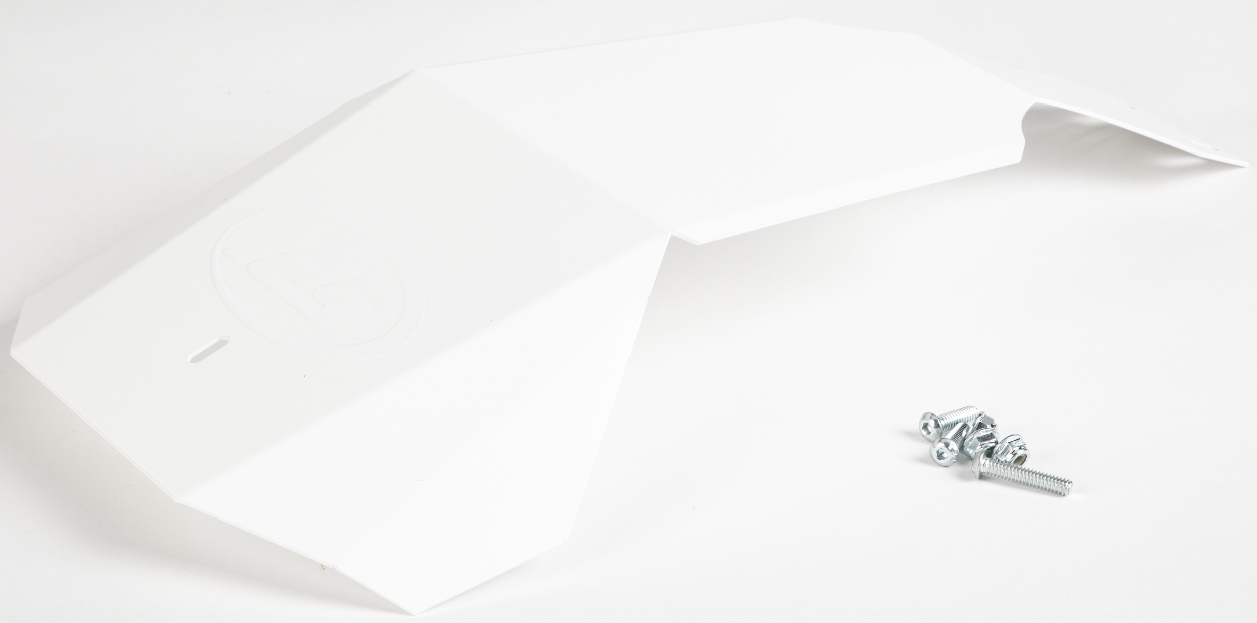STRAIGHTLINE Front Bumper Skid Plate SKID PLATE WHITE FOR AXYS FRONT BUMPER S/M - 182-112-WHITE