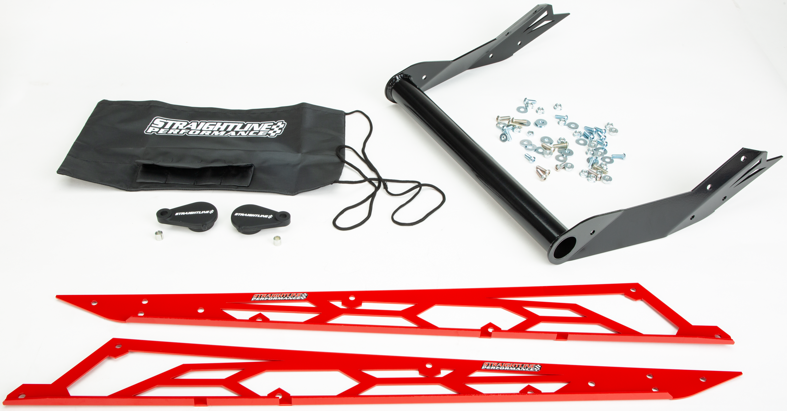 STRAIGHTLINE Hide 'N' Go Rear Bumper HIDE 'N' GO REAR BUMPER POL 163" RED - 182-115-RED