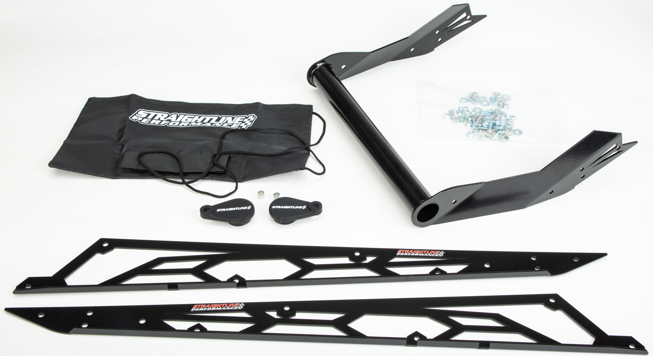 STRAIGHTLINE Hide 'N' Go Rear Bumper HIDE 'N' GO REAR BUMPER POL 163" BLACK - 182-115