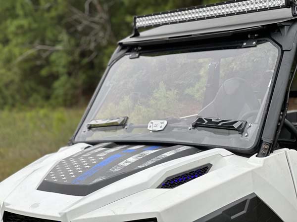 SEIZMIK FLIP UP WINDSHIELD KIT POL GENERAL Flip Up Windshield - 50-50224KIT