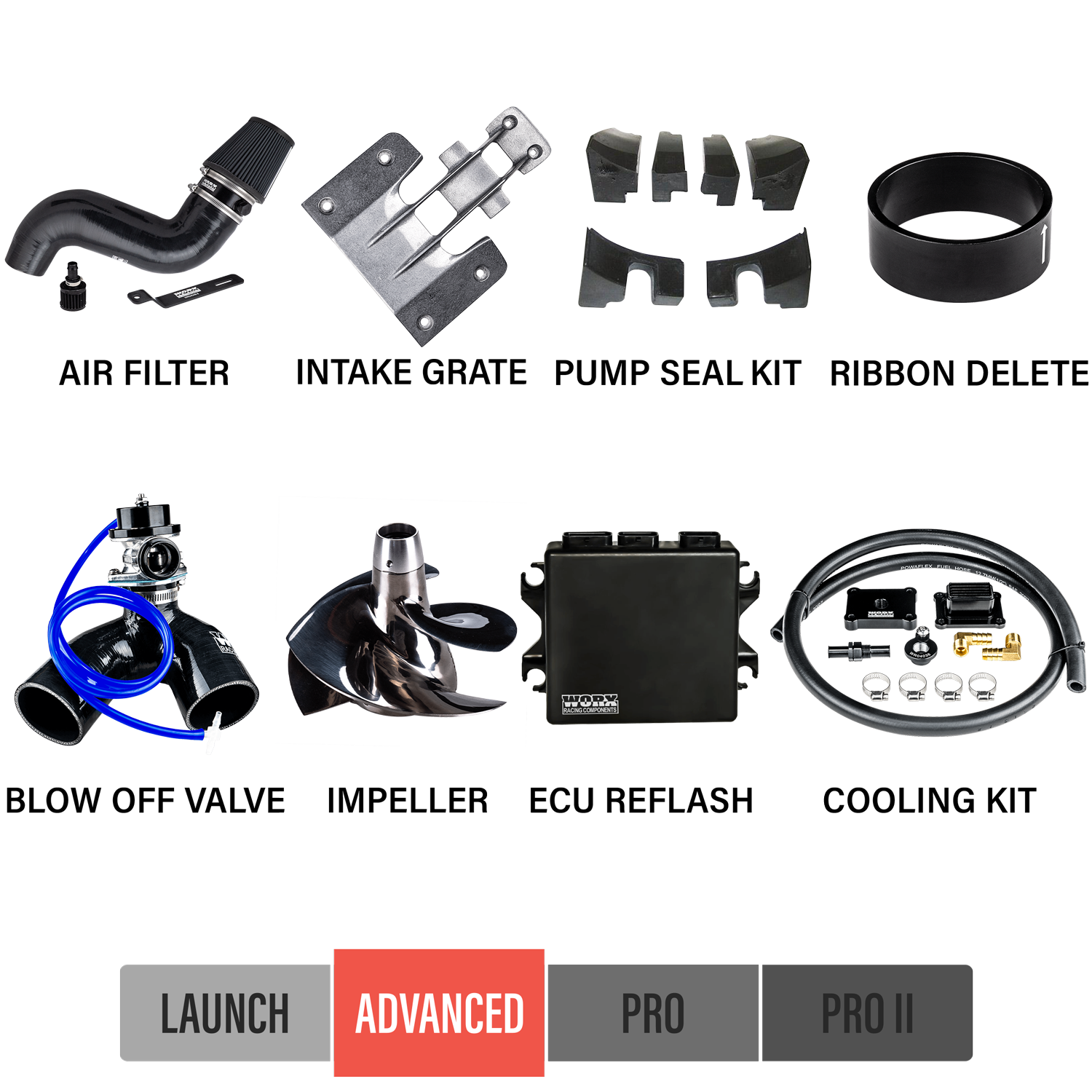 Worx Racing Advance 2008-2011 Yamaha FX SHO Upgrade Kits - WR-FX08-SHO-AK