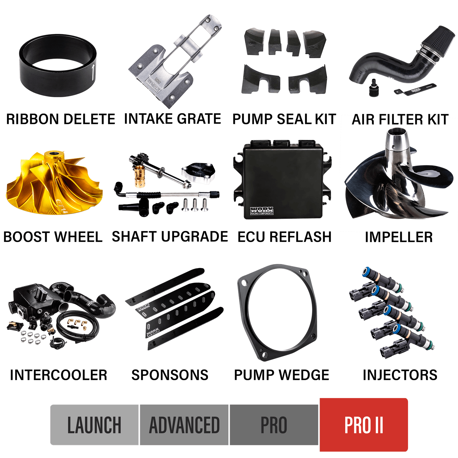 Worx Racing Pro 2 - 2012-2013 Yamaha FX SHO Upgrade Kits - WR-FX12-SHO-P2K