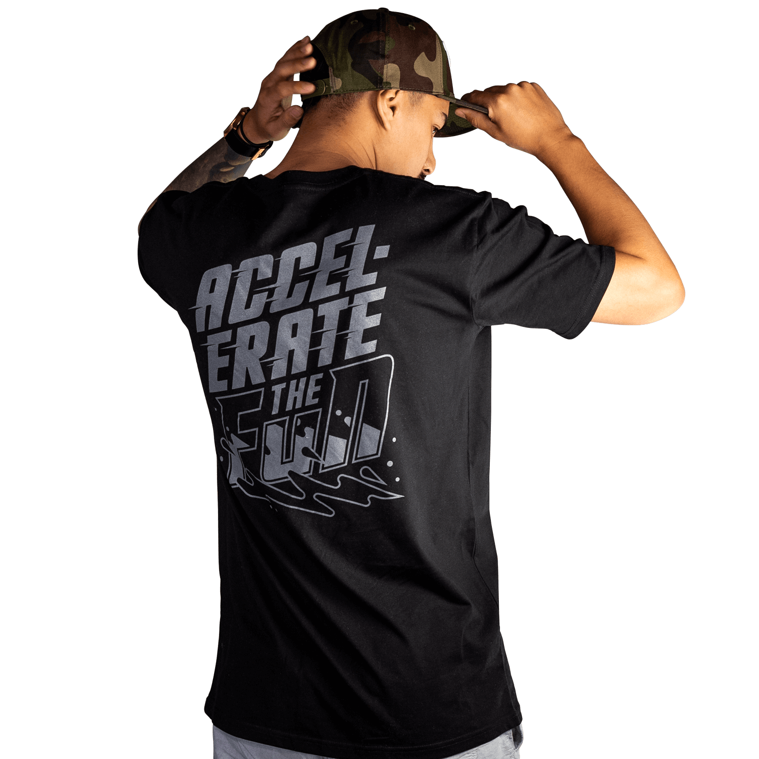 Worx Racing Black/Grey Accelerate Short Sleeve T-Shirt 2Xlarge - WRGRYSP-2XL