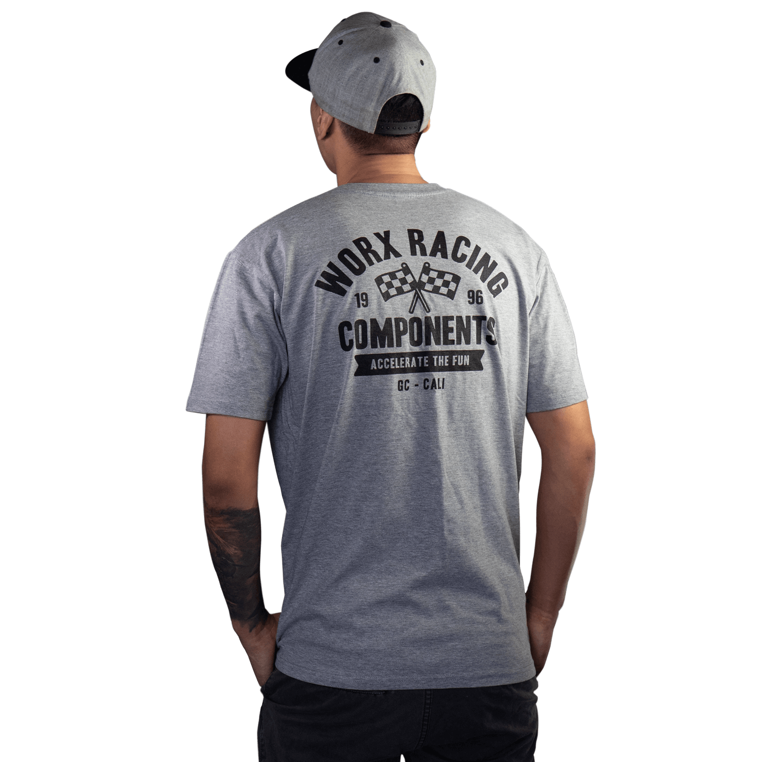 Worx Racing Grey Short Sleeve T-Shirt Small - WRGRYT-S