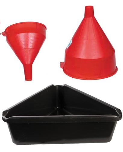 Funnels and Drain Pans