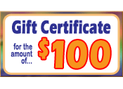 $100 Dollar A&D Gift Certificate