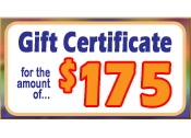$175 Dollar A&D Gift Certificate