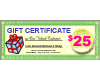 $25 Dollar A&D Gift Certificate