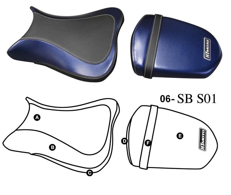 Htmoto Seat Cover Streetbike Suzuki (06-07) Gsx-R 600 & (06) Gsx-R 750