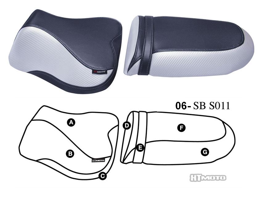 Htmoto Seat Cover Streetbike Suzuki (01-03) Gsx-R 600, (00-03) Gsx-R 750, (01-02) Gsx-R 1000