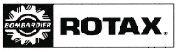 (1) Bombardier Rotax Sticker (1) Bombardier Rotax Sticker