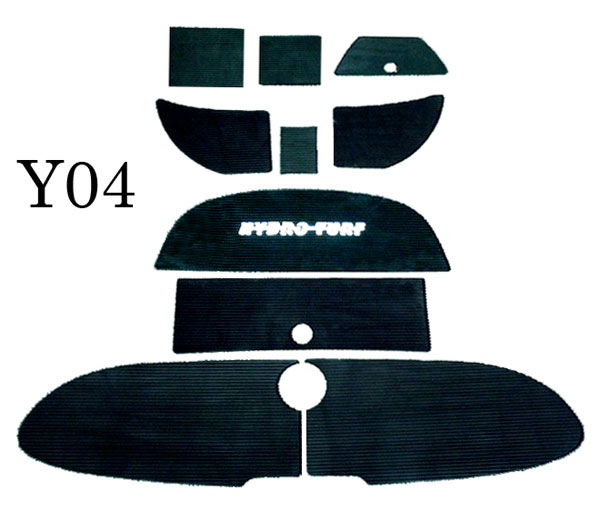 Hydro-Turf Rear Boarding Step Mats Only For Yamaha Sr230, Sx230 & (05-06) Ar230 - Y04R - Click Image to Close